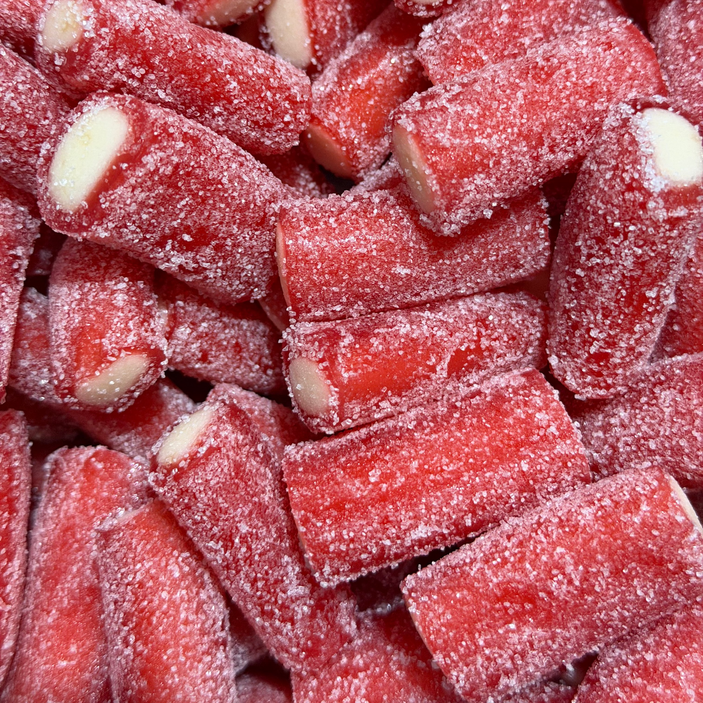 Mini Jumbo Sour Strawberry Tubes (H)